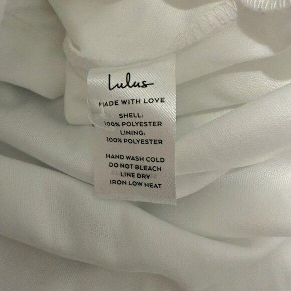 Lulus Feel the Romance White Off-the-Shoulder Maxi White Dress XL NWT - Picture 14 of 16